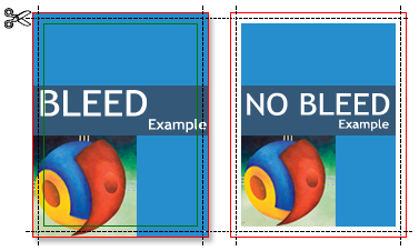 bleed vs. no bleed illustration